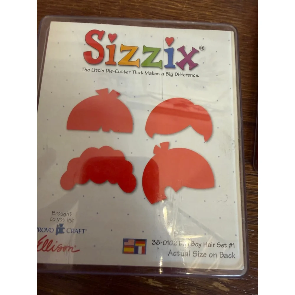 Sizzix Die Lot Doll Dress Cowboy Sunflower Confetti Hair Sets Steel Rule Dies 5p